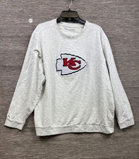 Kansas City Chiefs Sweatshirt Mens Size 2XL Gray NFL Football Antigua Crewneck