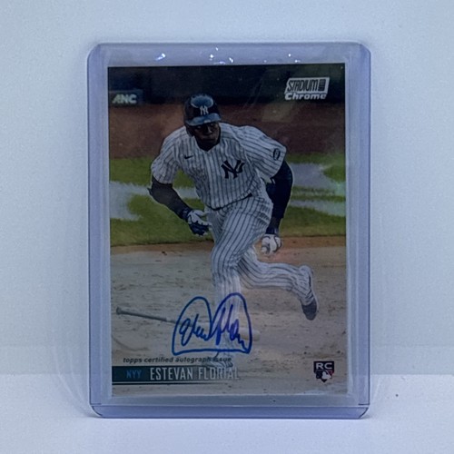 Estevan Florial #SCCAV-EF 2021 Stadium Club Chrome Autographs card