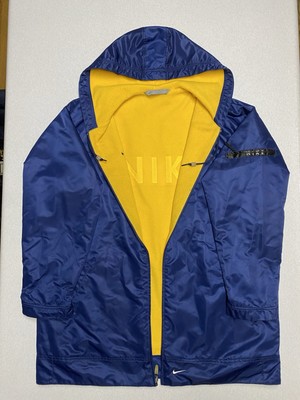 Vtg NIKE Reversible Nylon Fleece Full Zip Parka Coat Jacket Men s XL Vintage 