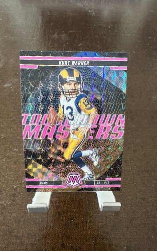 2025 Panini Mosaic - Touchdown Masters Kurt Warner #19 Mosaic Pink...