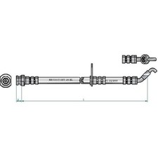 2X NK BREMSSCHLÄUCHE VORNE PASSEND FÜR OPEL AGILA | 855230