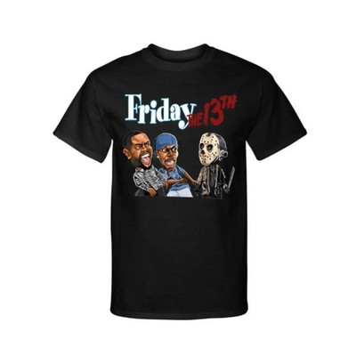 Halloween Horror Killer Mask Graphic Tee Scary Movie Cotton Shirt
