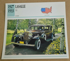 1927-33 Lasalle V8 Info Spec Sheet Photo Picture 27 28 29 30 31 32