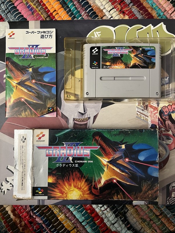 Gradius III Super Famicom CIB Complete In Box NM 