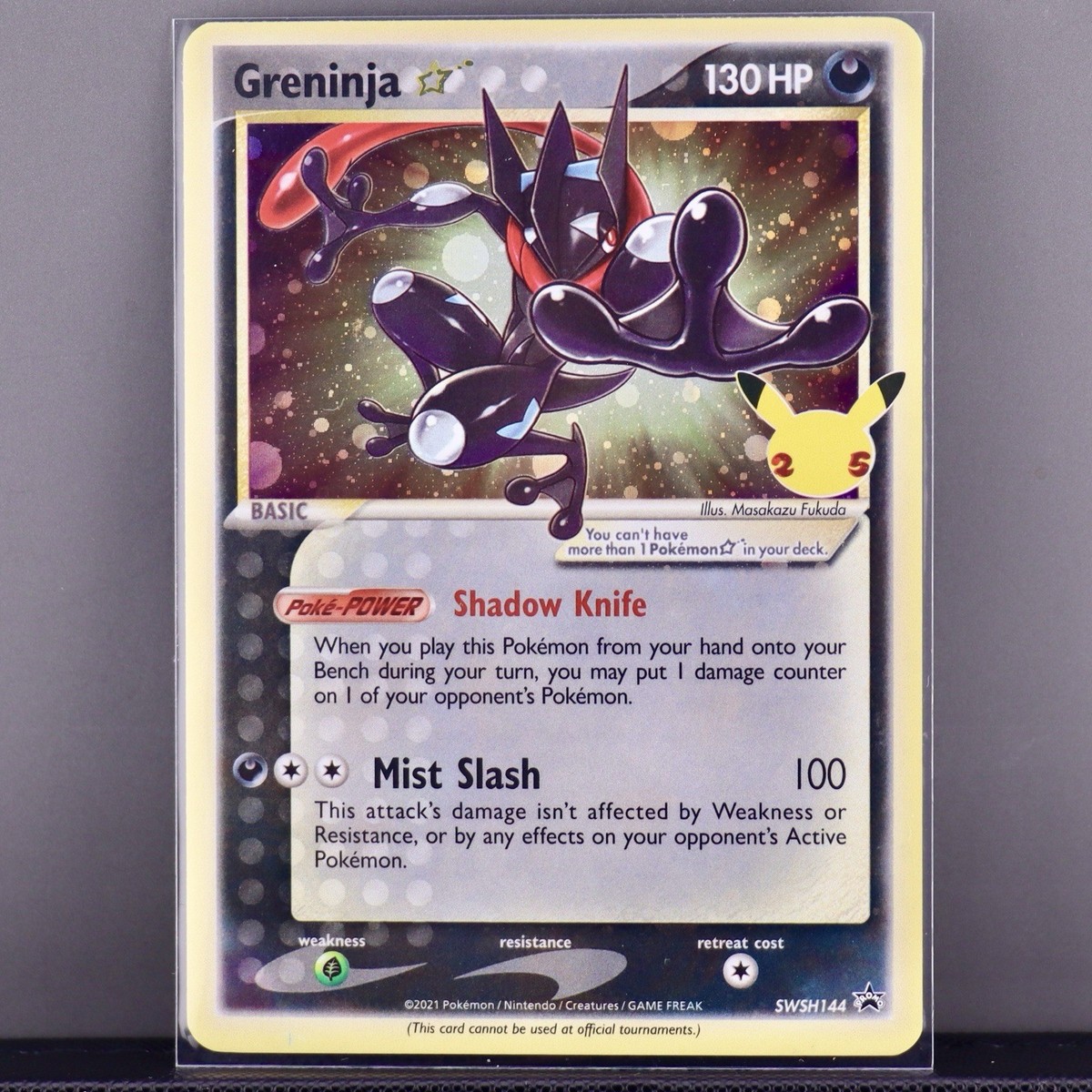 Greninja Gold Star Holo Promo SWSH144 - 25th Anniversary