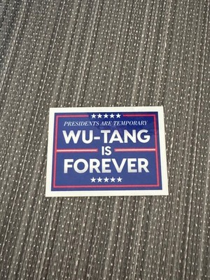 WU TANG IS FOREVER 2.59'' x 2'' Glossy Rectangle Sticker NEW
