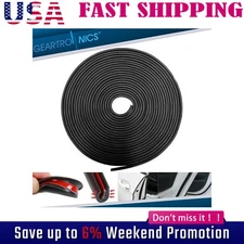 32ft BLACK U Shape Rubber Seal Car Door Edge Guard Molding Trim Protectors Stri*