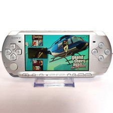 Sony PSP 3000 Mystic Silver Console With 56 Games, New Battery & Charger