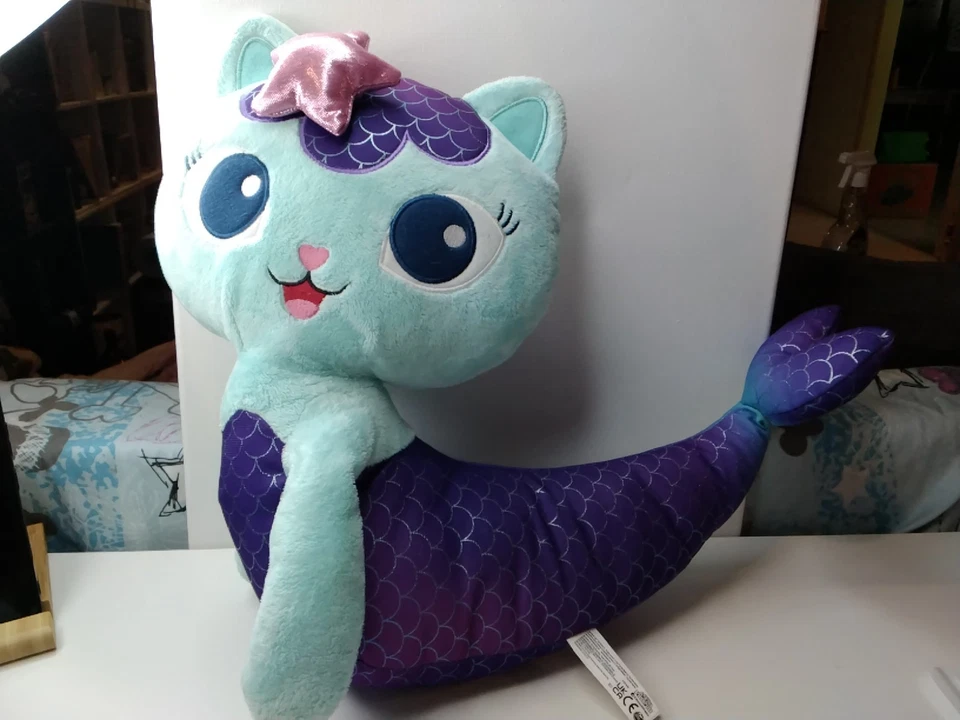 Gabby's Dollhouse, 15inch jumbo plush 8inch Small Mercat plush, Bag Tag N Watch - image 3 of 4