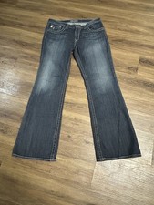 Big Star Maddie Boot Cut Jeans Women  s Low Rise Denim 30R Embroidered