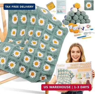 Coopay Crochet Kit for Beginners, Crochet Starter Kit for Blanket, Granny Square