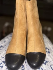 BLACK TOE SHOE BOOTS