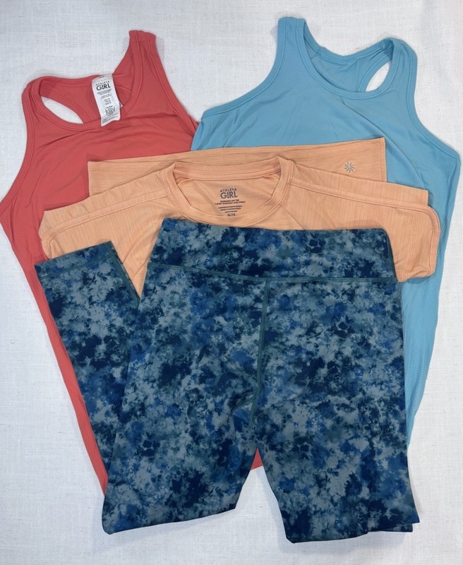 Athleta Girls Sports Lot Size 14/16 Large Leggings Tanks T-shirt - See Pics