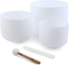 Meinl Sonic Energy 3-piece Crystal Singing Bowl Set - A432Hz
