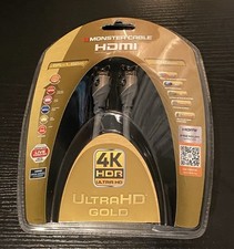 HDMI Monster Cable 4K HDR Ultra HD Gold 60Hz 21 Gbps 6' 1.82m Premium BRAND NEW