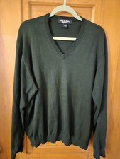 Brooks Brothers Country Club 100 Sea Island Cotton V-Neck Sweater Mens L VTG