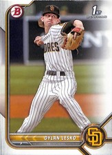 2022 Bowman Draft #BD-27 Dylan Lesko San Diego Padres 1st Bowman