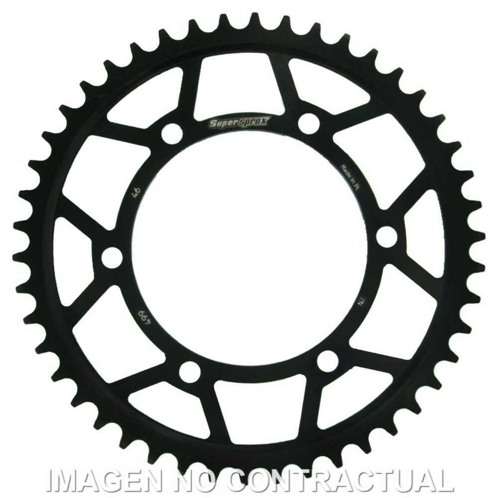 Crown Supersprox Steel Kawasaki-Suzuki 530 x 46 for Moto Spare Parts Accessories