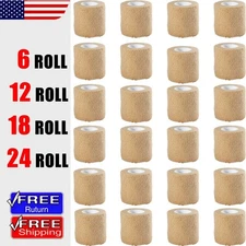 Medical Wrap 2" x 5 Yard Elastic Self Adhesive Bandage Athletic Sport Tape ！