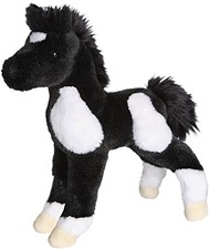 Douglas Toys Runner Black White Paint Foal Plush Stuffed Animal Toy, 10"