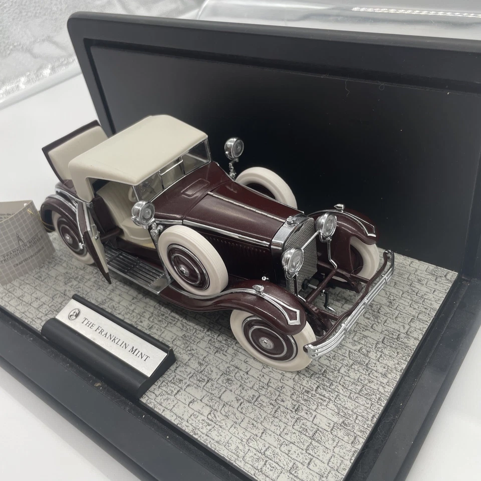Vintage Franklin Mint 1925 Hispano-Suiza H6B Kellner diecast Maroon 1:24 scale - Image 2 of 4