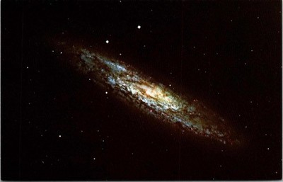 Spiral Galaxy NGC 253 Sculptor Hansen Planetarium Utah UT Postcard