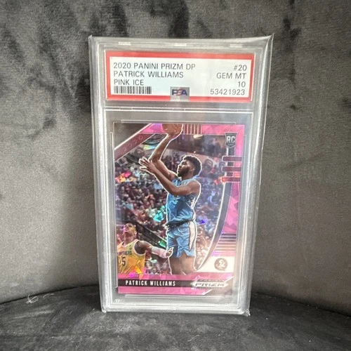 Panini 2020 Prizm Draft Picks Patrick Williams #20 Pink Ice Rookie PSA 10