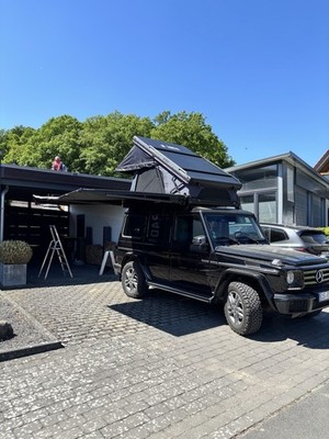 Dachzelt Arcta Radix XL mit Frontrunner Dachrack für G-Klasse 463