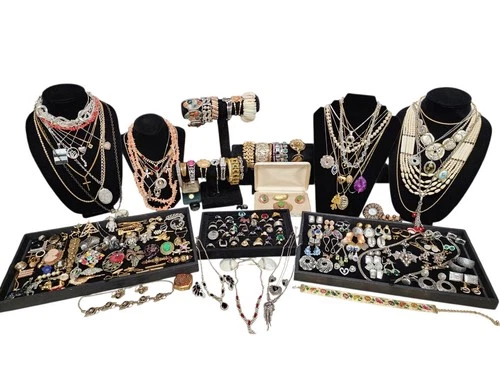 Vintage Sterling Silver & Costume Jewelry Lot Givenchy Silpada Monet 349 Grams