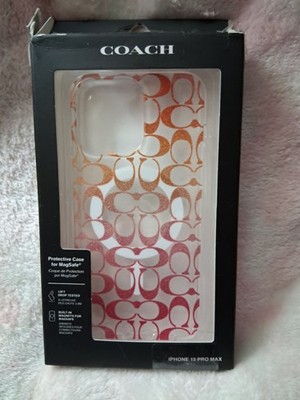Coach Protective Case MagSafe iPhone 16 Pro Max Pink Orange