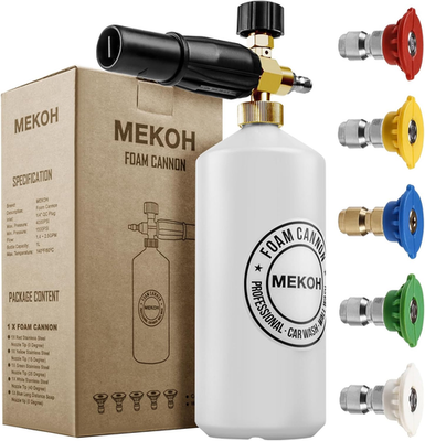 #ad #ad Foam Cannon for Pressure Washer 4000Psi Car Wash Foam Gun 1 Liter Foam $32.95