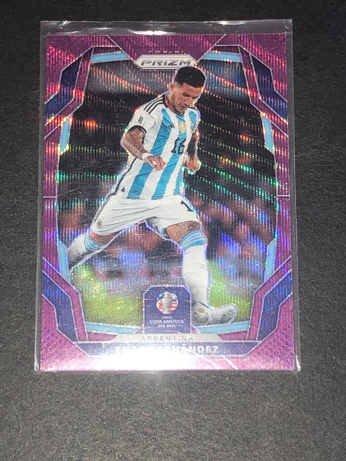 2024 Prizm Copa Enzo Fernandez Purple Wave Prizm SP/99 Argentina