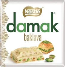 Nestlé Damak Baklava White Chocolate Turkish Pistachios Imported Turkey 3x60gr