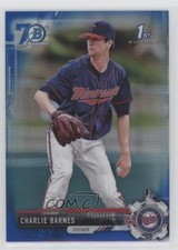 2017 Bowman Draft Chrome Blue Refractor 70th Anniversary /200 Charlie Barnes c5r