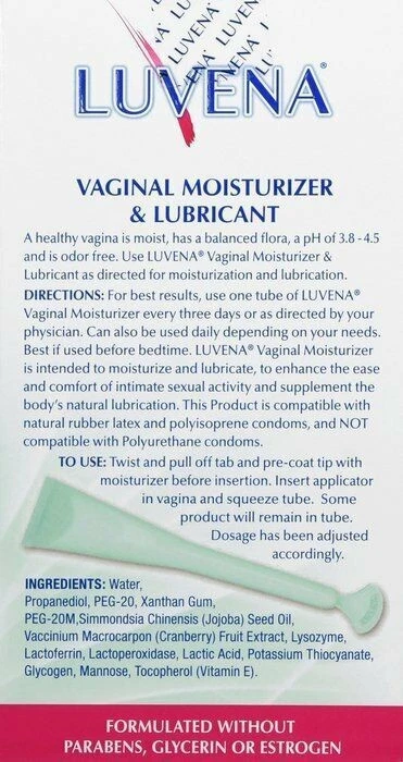 Luvena Crema Hidratante Vaginal Lubricante Aplicador Precargado Arándano 6 ct Paquete de 2 Foto 2 de 4