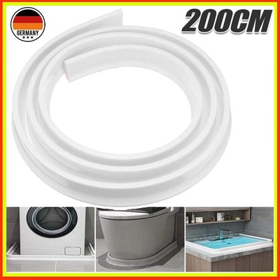 200CM Gummi Silikon Dusche Schutz Wasser Stopper Badezimmer Wasserfest Leiste