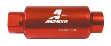 Aeromotive 12301 Fuel Filter With 10 Micron Fabric Fits Element Aluminum Red