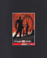 8X10" Matted Print Comic Book Cover Art, New Avengers #001, 2013