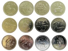Somaliland 12 Coins Set – Zodiac UNC