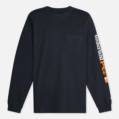 Timberland PR Cotton Core Flame-Resistant Mens 4XL Long-Sleeve T-Shirt Navy NWT