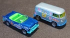 Vtg Matchbox SpongeBob SquarePants VW Bus Van & Patrick '55 Chevy Bel Air Car -C