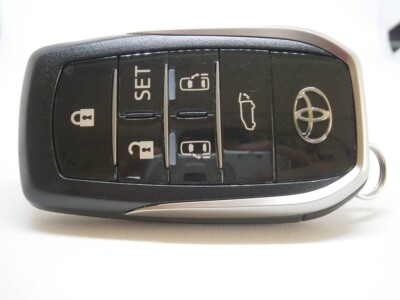 Toyota Vellfire 6 Button Smart Key Remote Silver FOB Keyless 231451-0120 JDM