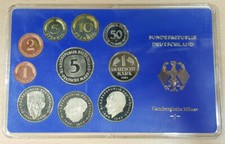 M&uuml;nzset DM Deutsche Mark M&uuml;nzen Coins BRD Satz Hamburgerische M&uuml;nze J Hamburg