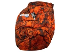 Keystone Light Orange Camo Vest Zipper Insulated Cooler Koozie