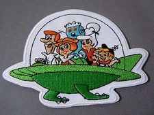 THE JETSONS Family Embroidered Iron-On Patch - 3.75" x 2.75"