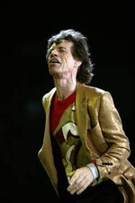 Mick Jagger con los Rolling Stones en Licks World Tour 2003 agosto - foto antigua 21