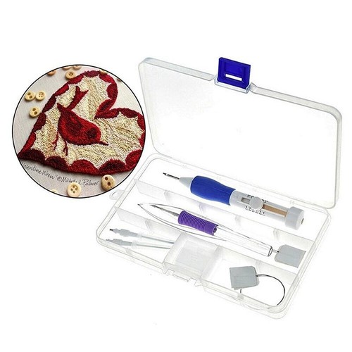 Embroidery Punch Needle Kit Stitching Tool Set Embroidery Knitting Sewing Sales - Picture 5 of 12