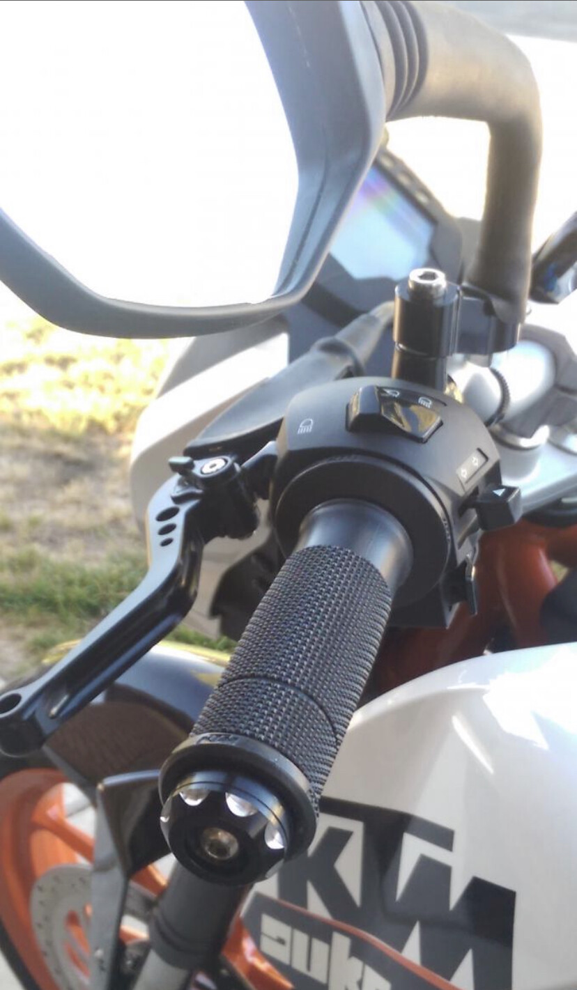 Leviers frein embrayage KTM 390 Duke réglables 6 positions alu CNC