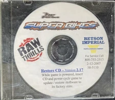 Raw Thrills Super Bikes 2.17 Arcade Game Restore Software