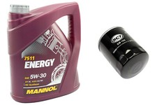 Motoröl Set Ölfilter SM168 5W30 5 Liter für Fiat Lancia Delta Smart Forfour